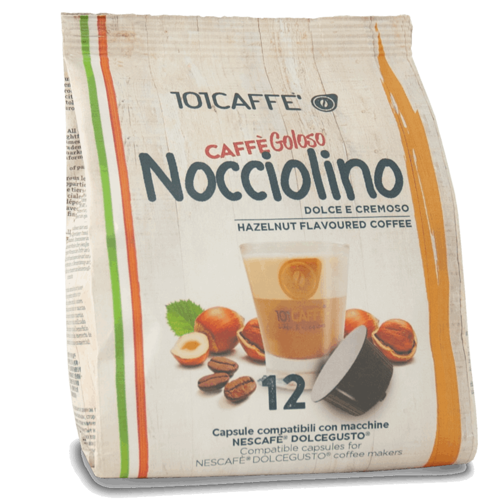 Caffè Nocciolino | Pack of 12 capsules compatible with Nescafè® DolceGusto®