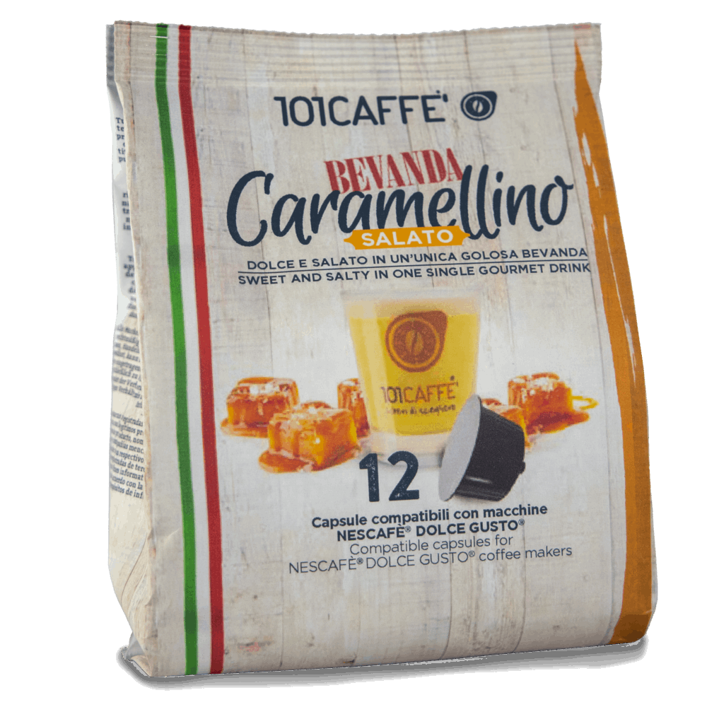 Caramellino Salato | Pack of 12 capsules compatible with Nescafè® DolceGusto®