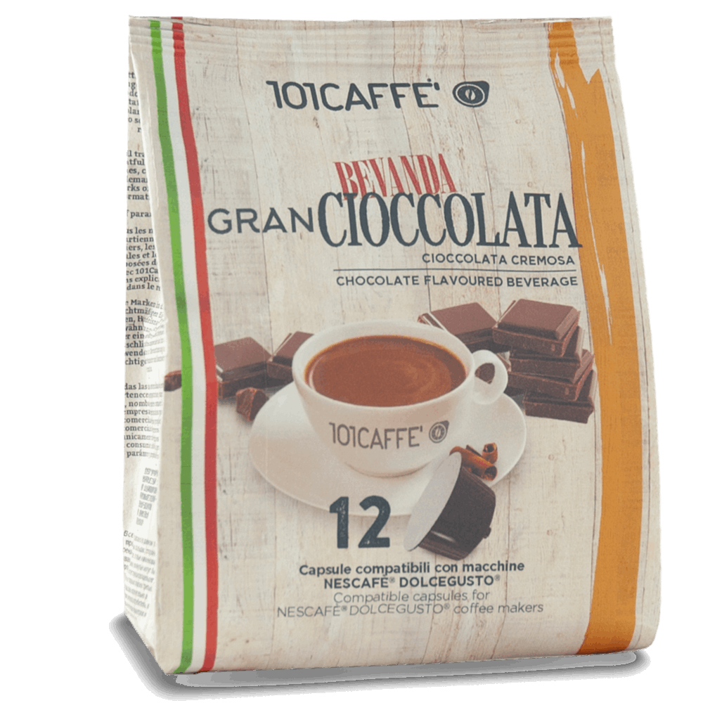 Gran Cioccolata | Confezione da 12 capsule compatibile con Nescafè® DolceGusto®