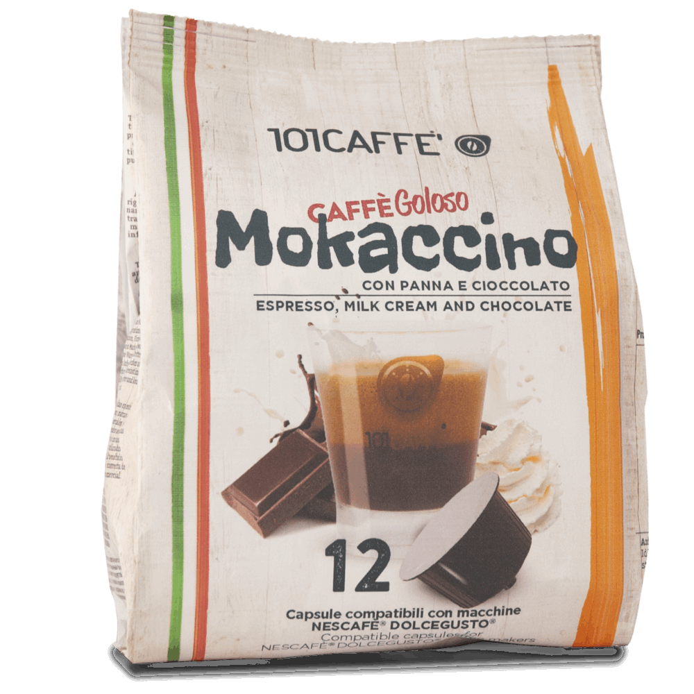 Mokaccino | Confezione da 12 capsule compatibile con Nescafè® DolceGusto®