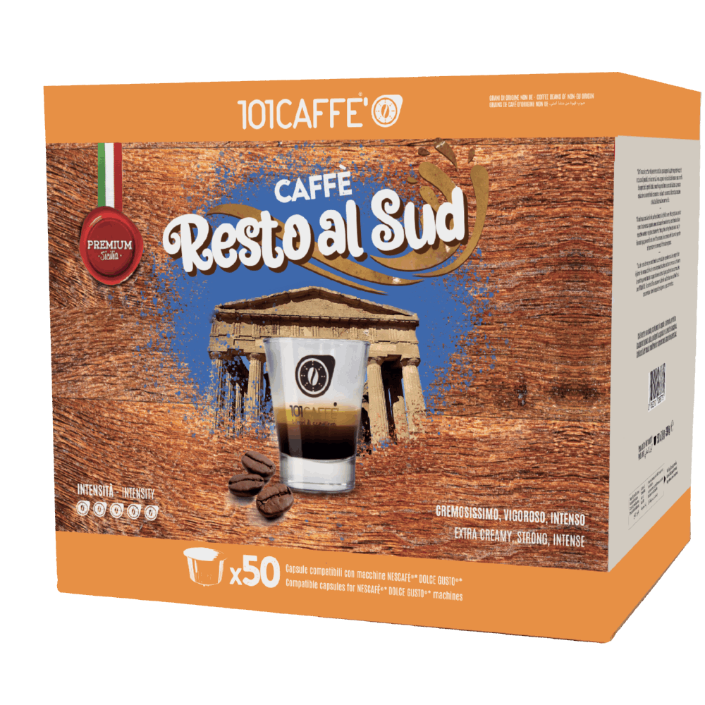 Resto al sud | Pack of 50 capsules in single bags compatible with Nescafè® DolceGusto®