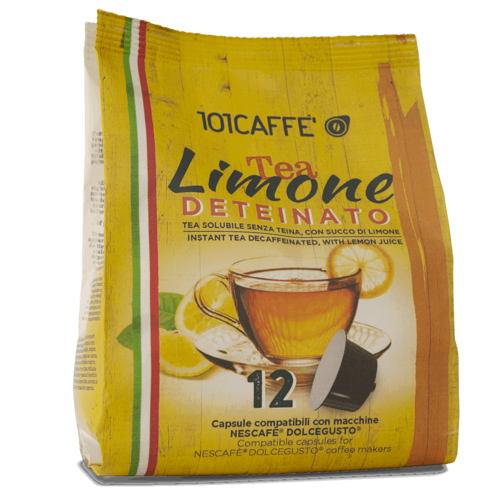Instant tea decaffeinated, with lemon juice | Pack of 12 capsules compatible with Nescafè® DolceGusto®