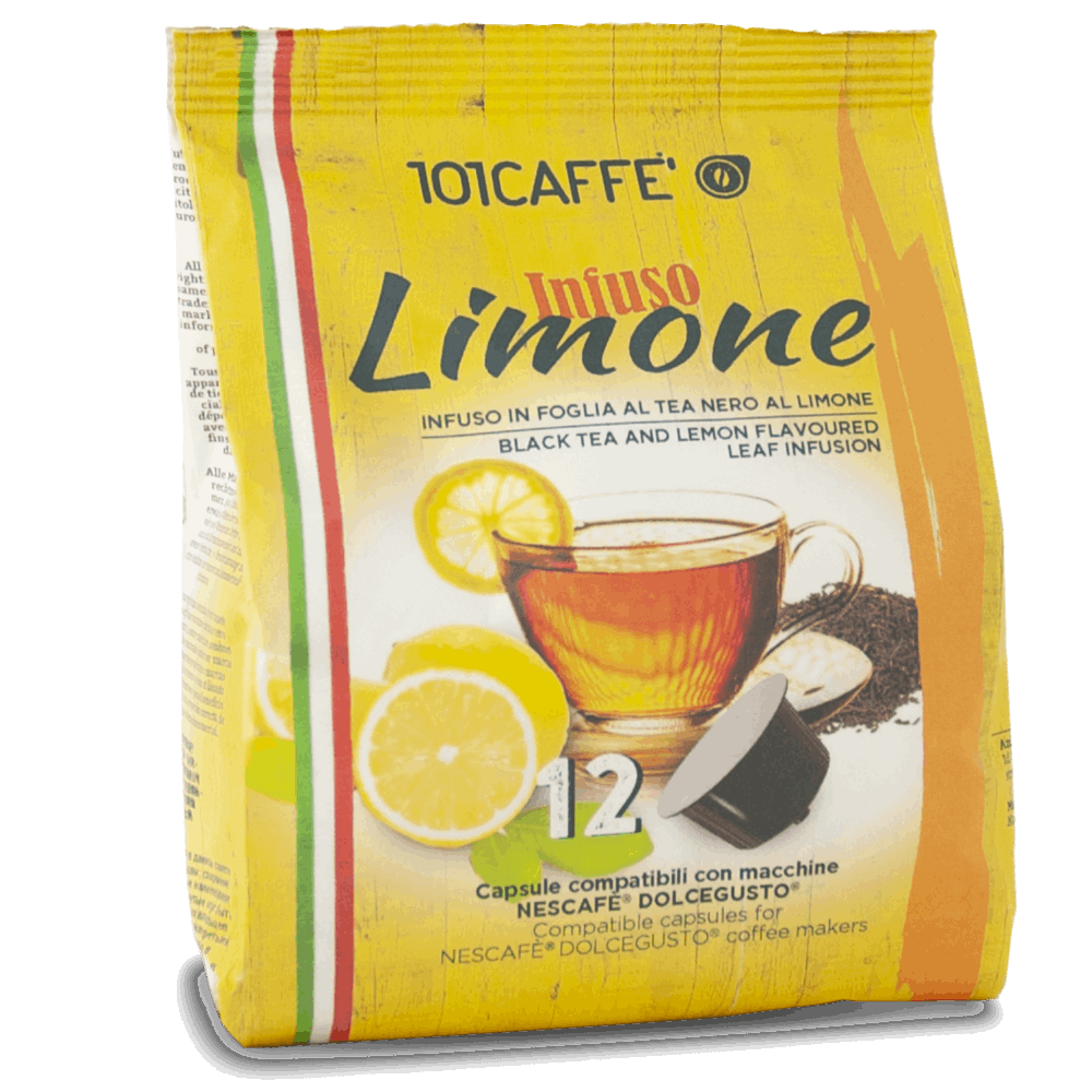Infuso al Tea Nero al limone | Confezione da 12 capsule compatibile con Nescafè® DolceGusto®
