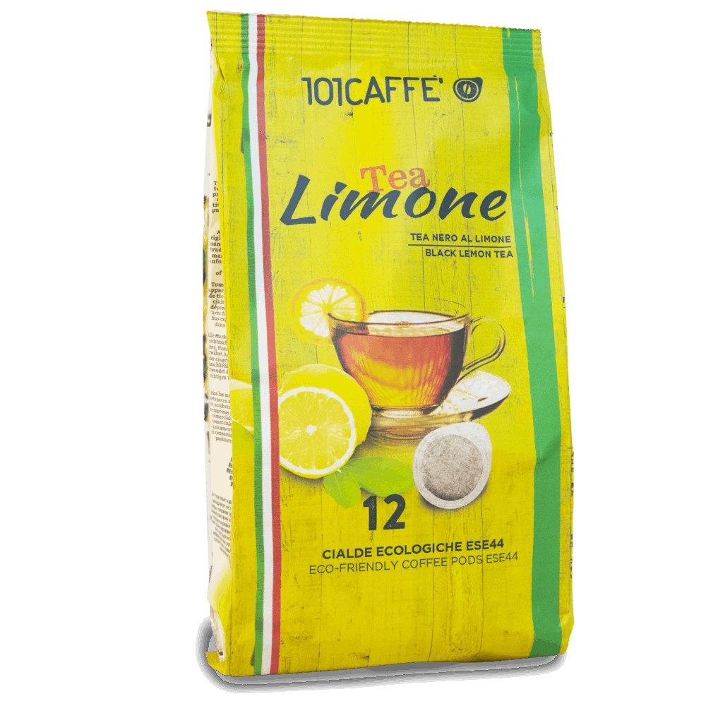 Tea Nero al Limone | Confezione da 12 cialde compatibile con Cialde ecologiche