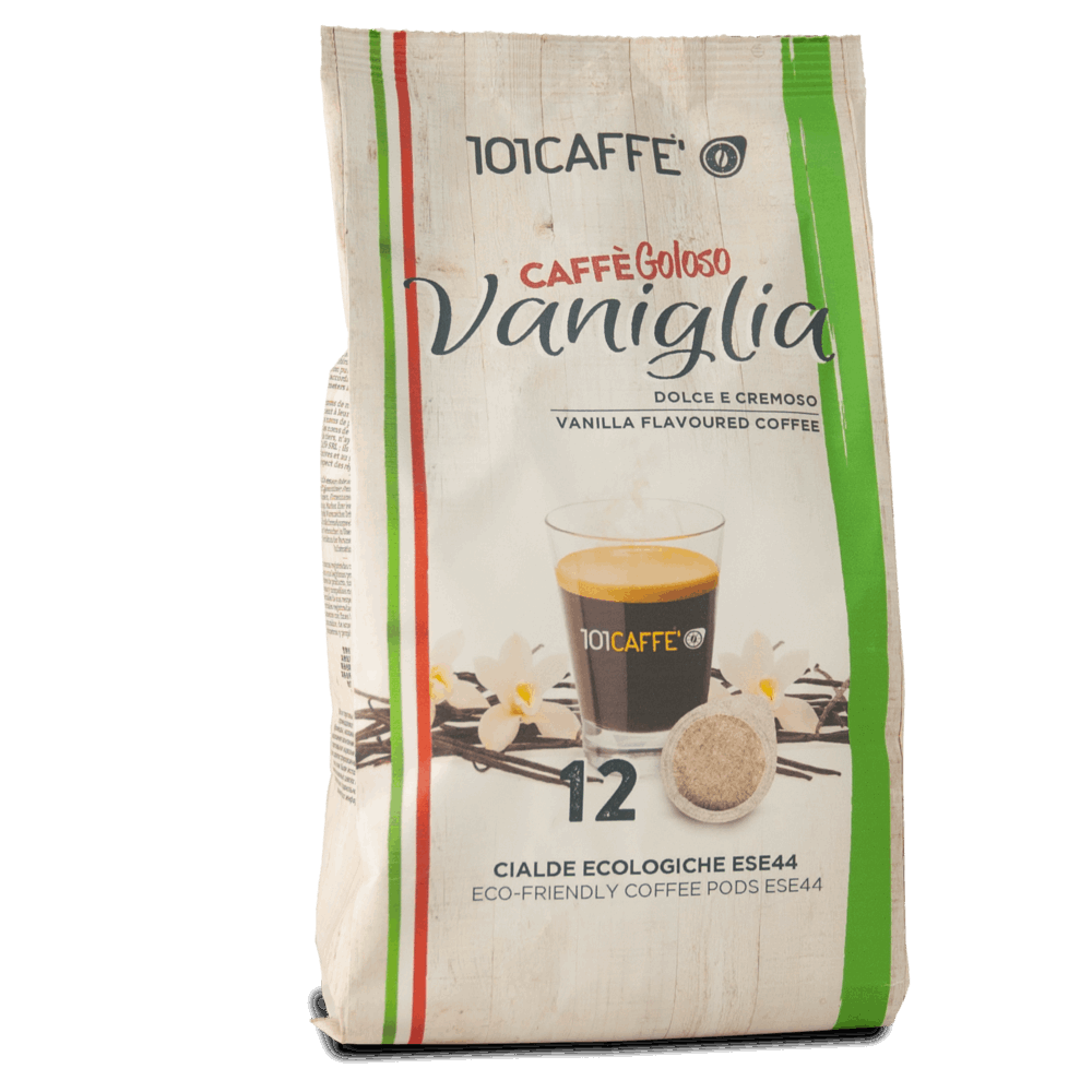 Caffè alla Vaniglia | Paquet de 12 dosettes compatibles Dosettes Écologiques