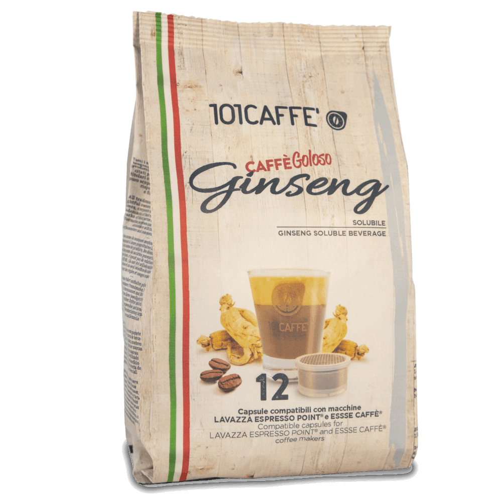 Caffè Ginseng | Paquet de 12 capsules compatibles Lavazza® Espresso Point®
