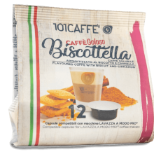 Biscottella | Pack of 12 capsules compatible with Lavazza® A Modo Mio®