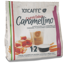 Caramellino | Pack of 12 capsules compatible with Lavazza® A Modo Mio®