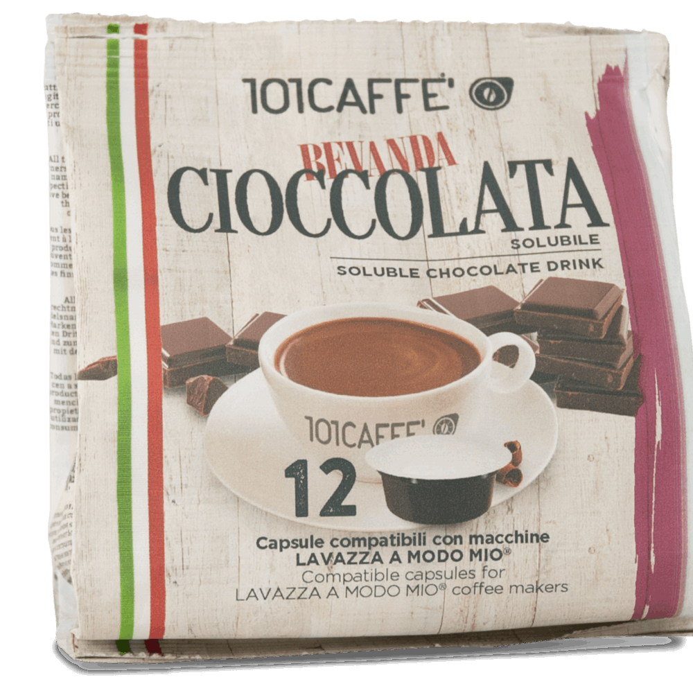 Cioccolata | Paquet de 12 capsules compatibles Lavazza® A Modo Mio®