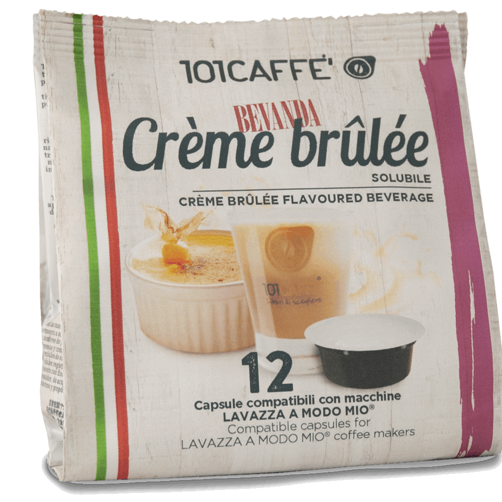 Crème brûlée | Pack of 12 capsules compatible with Lavazza® A Modo Mio®