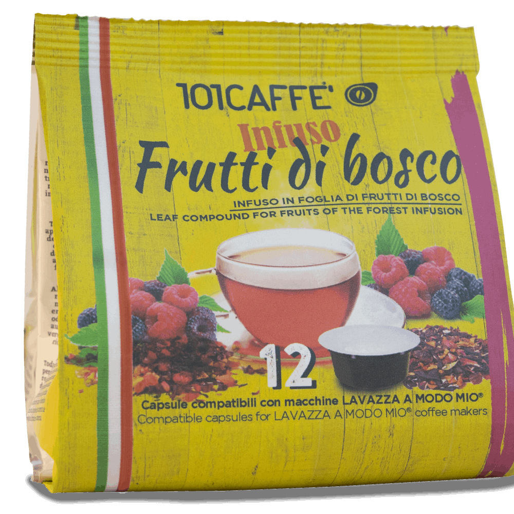 Infuso Frutti di Bosco | Pack of 12 capsules compatible with Lavazza® A Modo Mio®