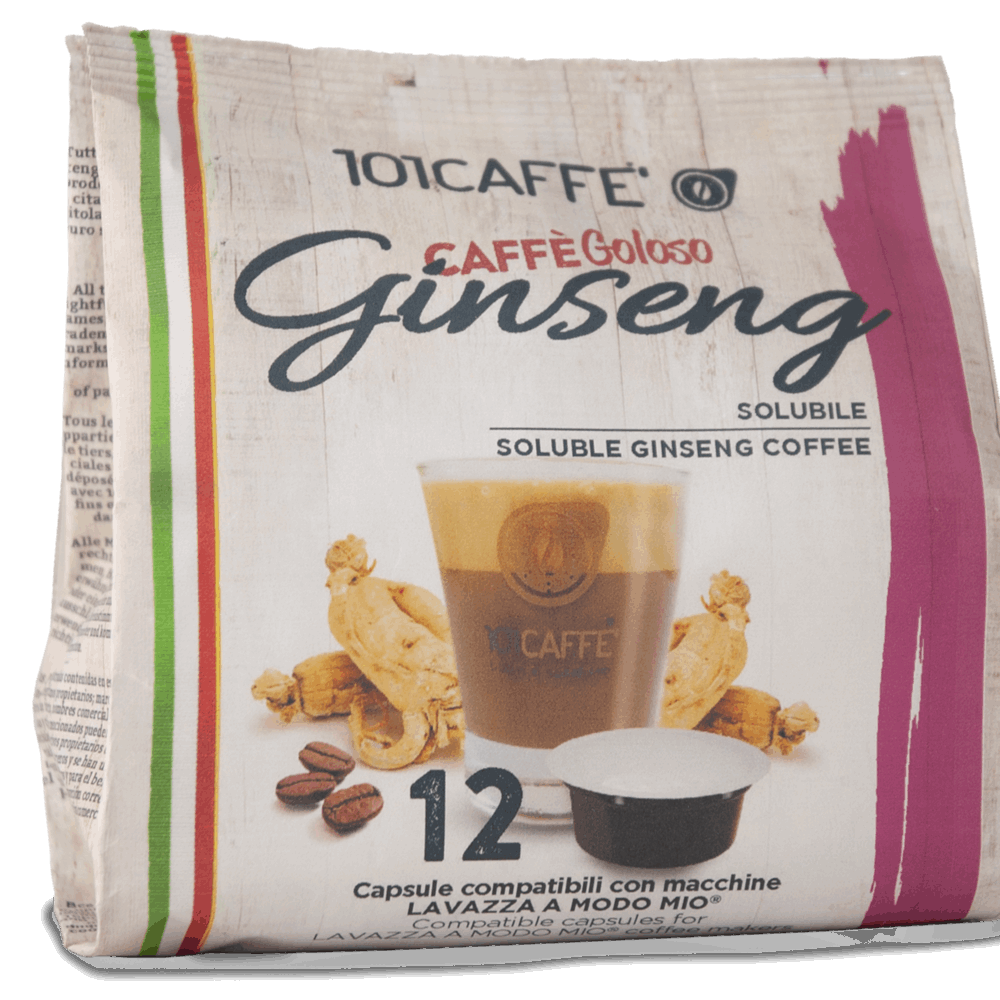 Caffè al Ginseng | Confezione da 12 capsule compatibile con Lavazza® A Modo Mio®