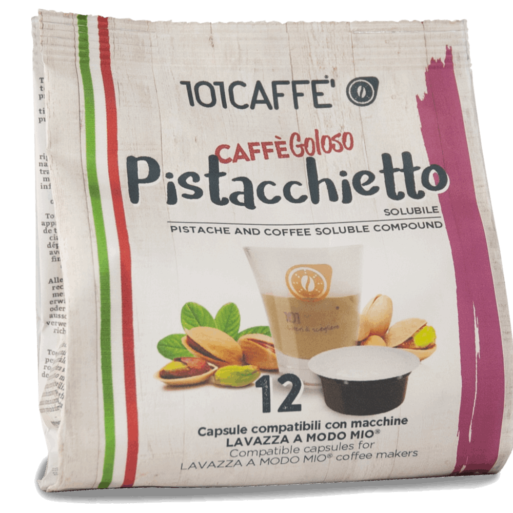 Pistacchietto | Pack of 12 capsules compatible with Lavazza® A Modo Mio®