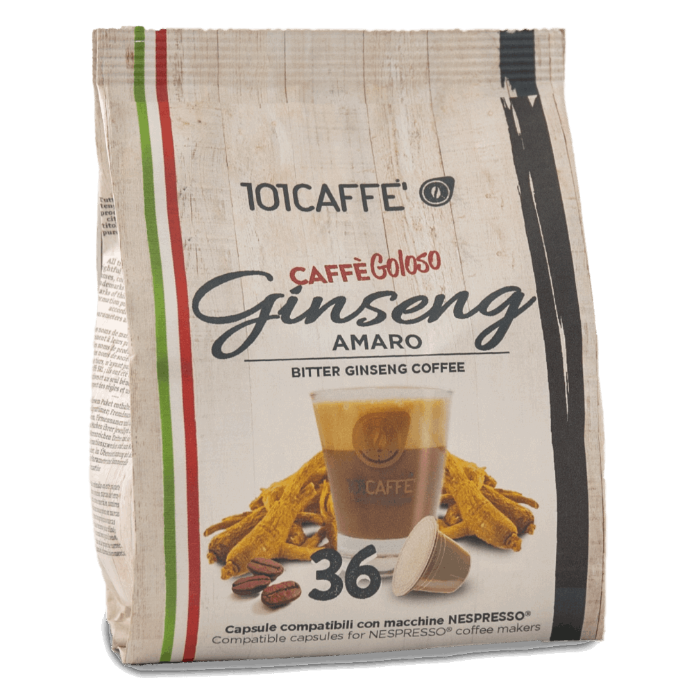 Caffè al Ginseng Amaro | Pack of 36 capsules compatible with Nespresso®