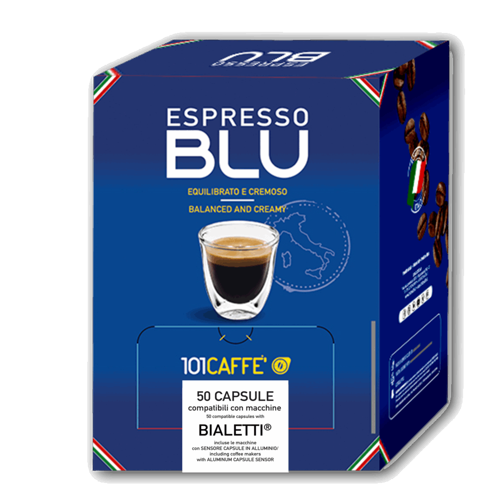 Espresso Blu | Pack of 50 capsules compatible with Bialetti®