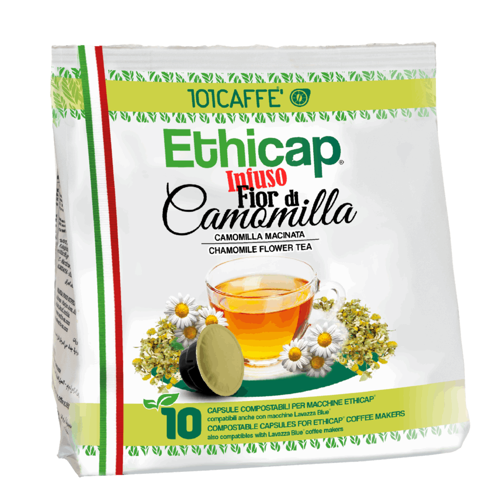 Fior di Camomilla in foglie | Confezione da 10 capsule compatibile con Ethicap®