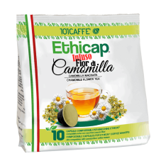 Fior di Camomilla in foglie | Confezione da 10 capsule compatibile con Ethicap®