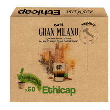 Gran Milano - compostable  | Pack of 50 capsules compatible with Ethicap®