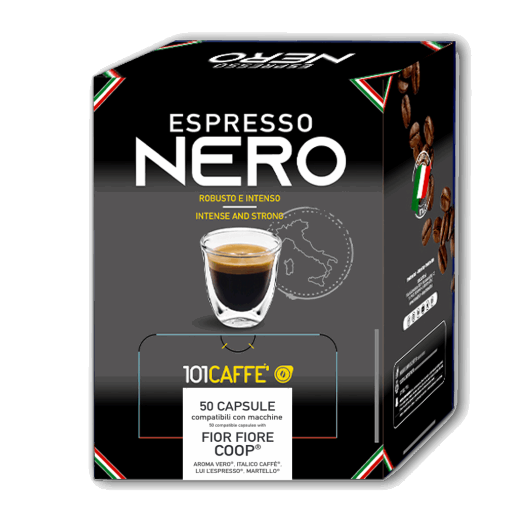 Espresso Nero | Confezione da 50 capsule compatibile con Linea Lei