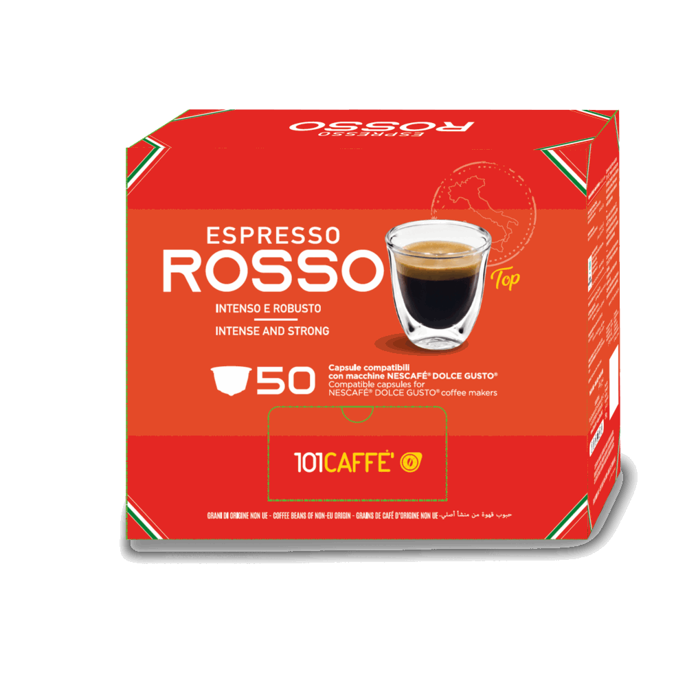 Espresso Rosso | Confezione da 50 capsule compatibile con Nescafè® DolceGusto®