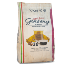 Caffè al Ginseng Amaro | Pack of 36 capsules compatible with Lavazza® A Modo Mio®