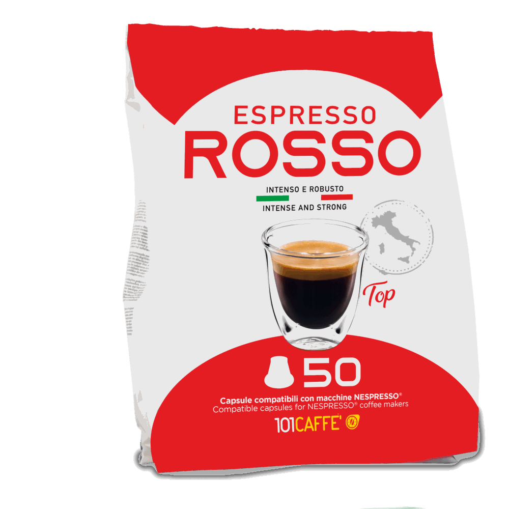 Espresso Rosso | Paquet de 50 capsules compatibles Nespresso®