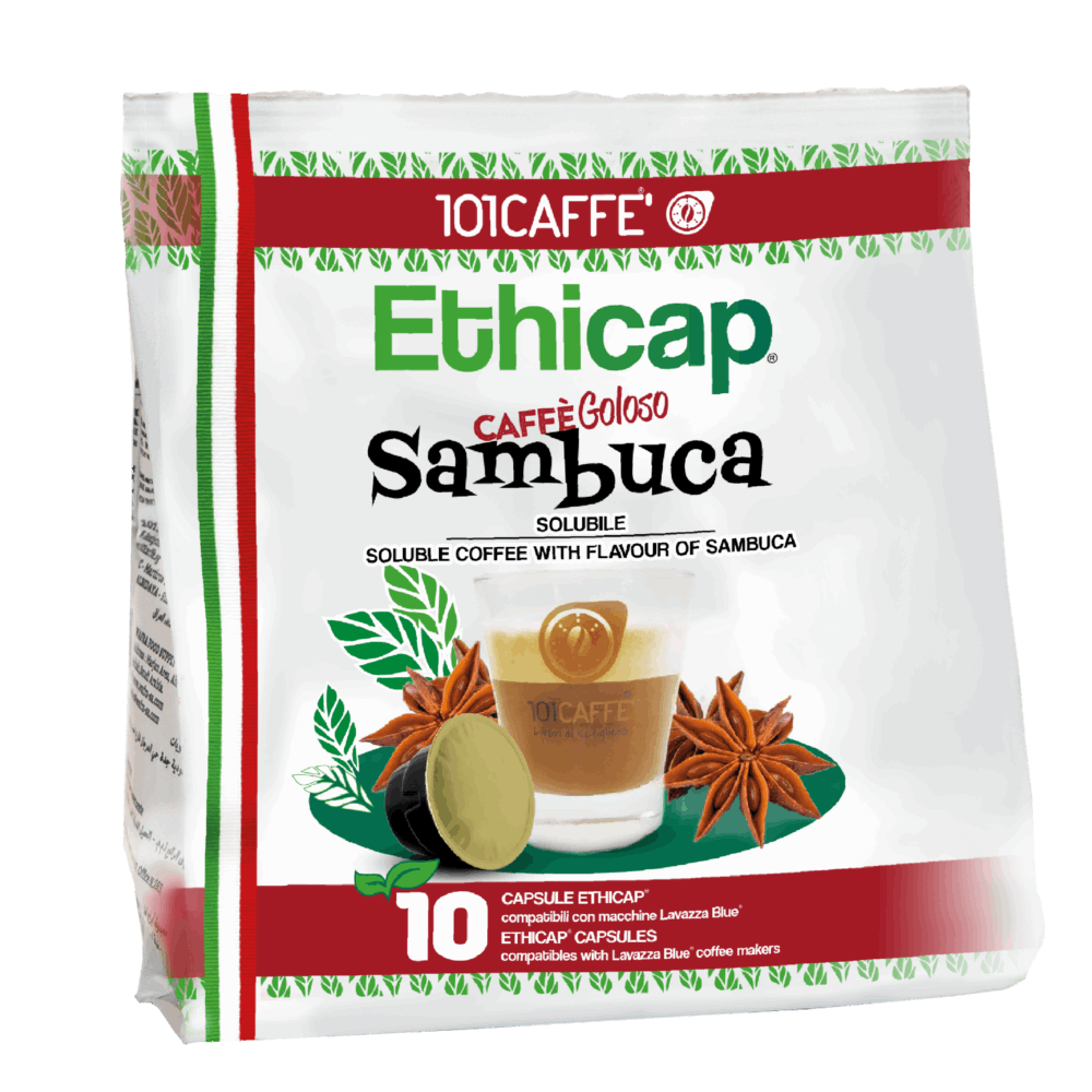 Caffè Sambuca | Pack of 10 capsules compatible with Ethicap®