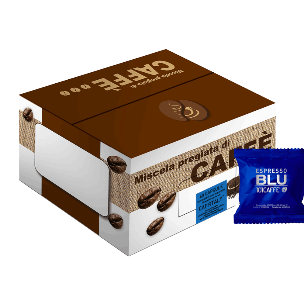 Espresso Blu | Confezione da 40 capsule compatibile con Caffitaly®