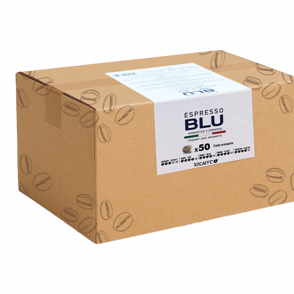 Espresso Blu | Pack of 50 pods compatible with Eco-fiendly Coffee Pods